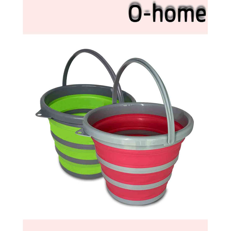 Latitude Run® Collapsible Plastic Bucket Set Wayfair